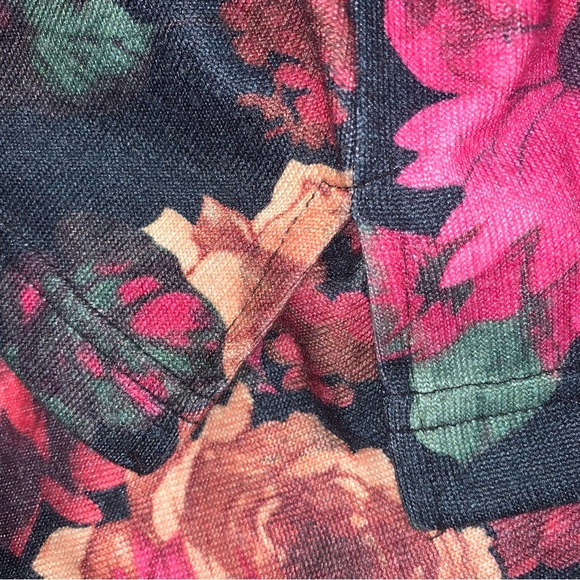 🆕 Floral Pattern Blouse Women’s 1X Loose Flowy Shirt Gems by Emily Daniels - Picture 6 of 11